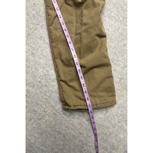 Wrangler Lined Tan Workwear Distressed Carpenter Pants 34 X 30 - Picture 12 of 13